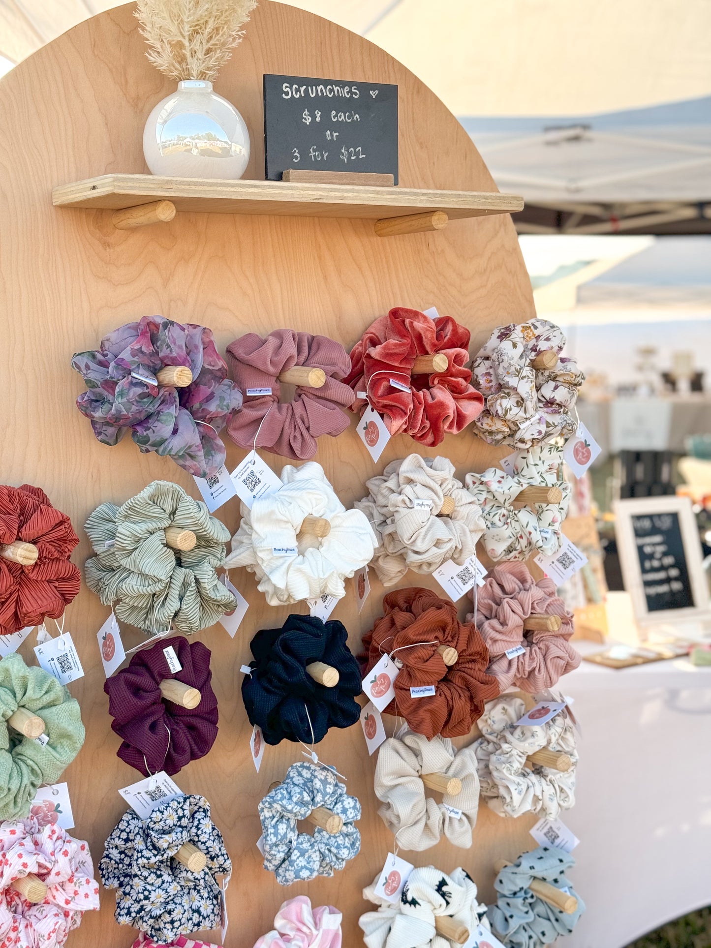 Midnight & Rosewood Harvest Scrunchie