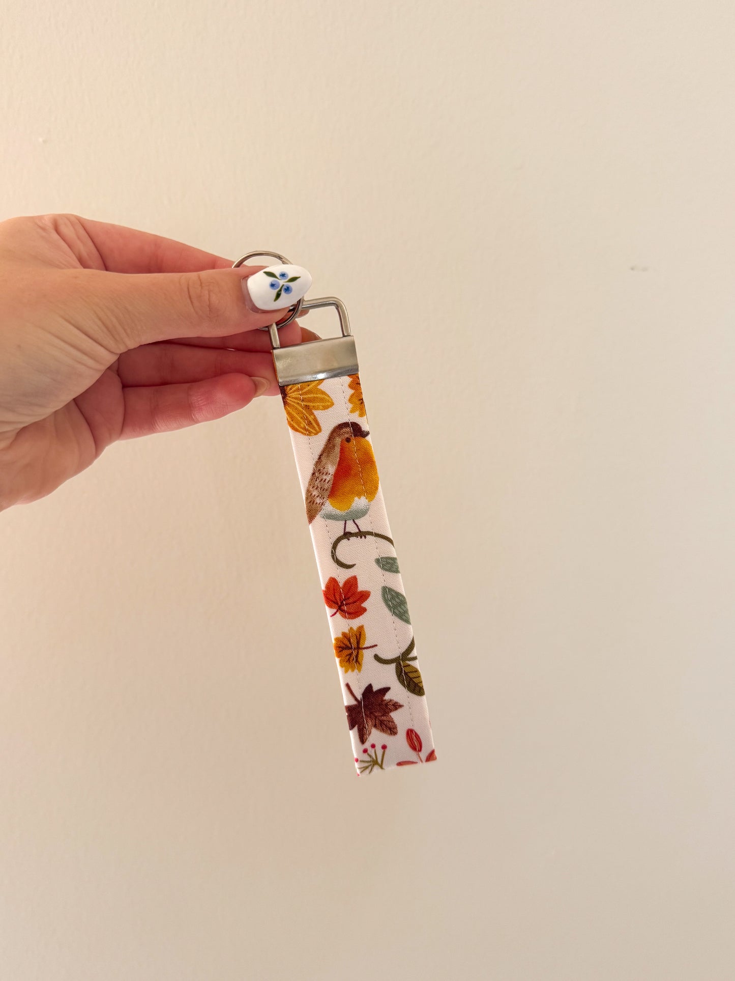 Fall Foliage Keychain Wristlet