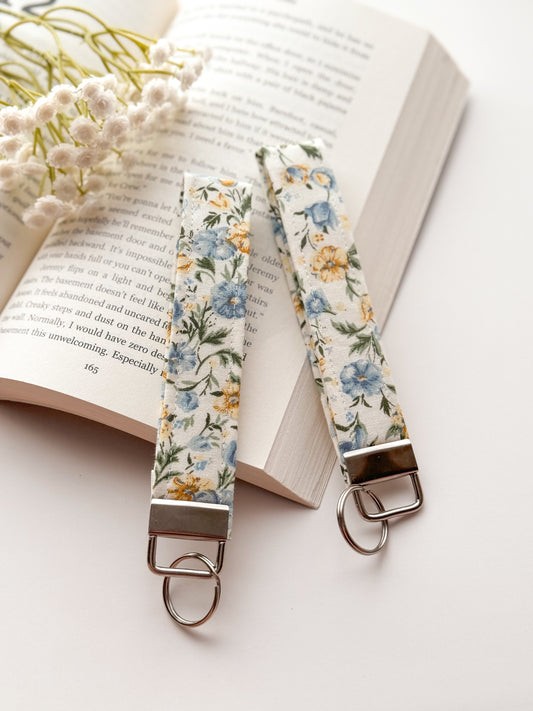 Vintage Floral Keychain Wristlet