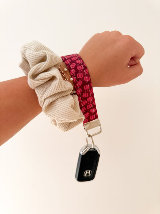 Maroon Pumpkins Keychain