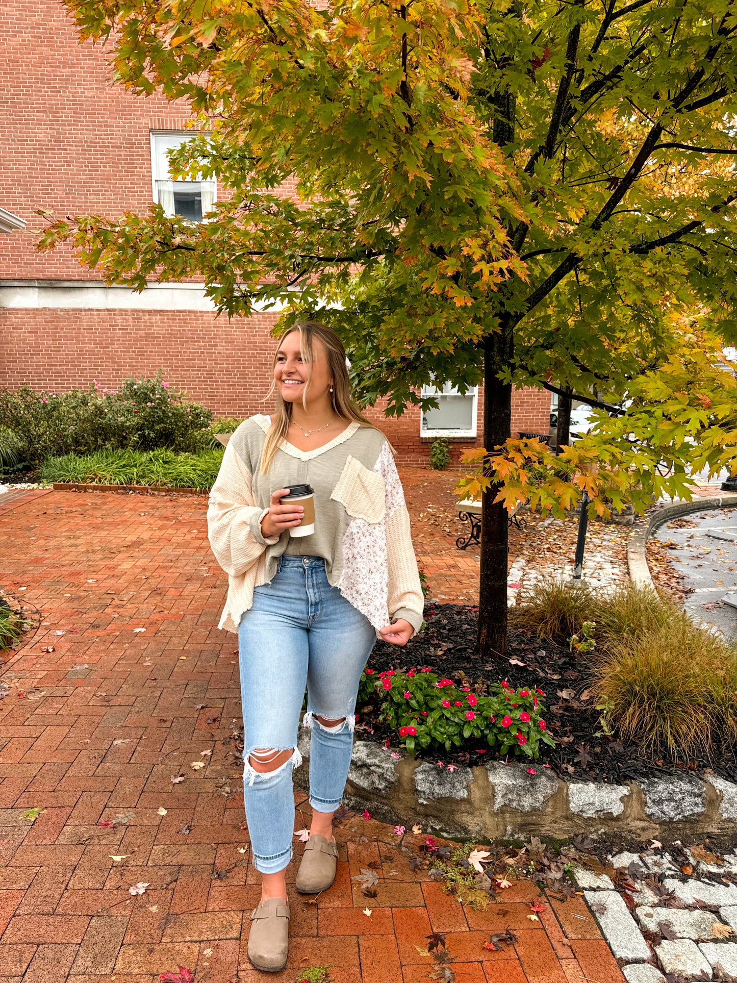 Sage Floral Long Sleeve