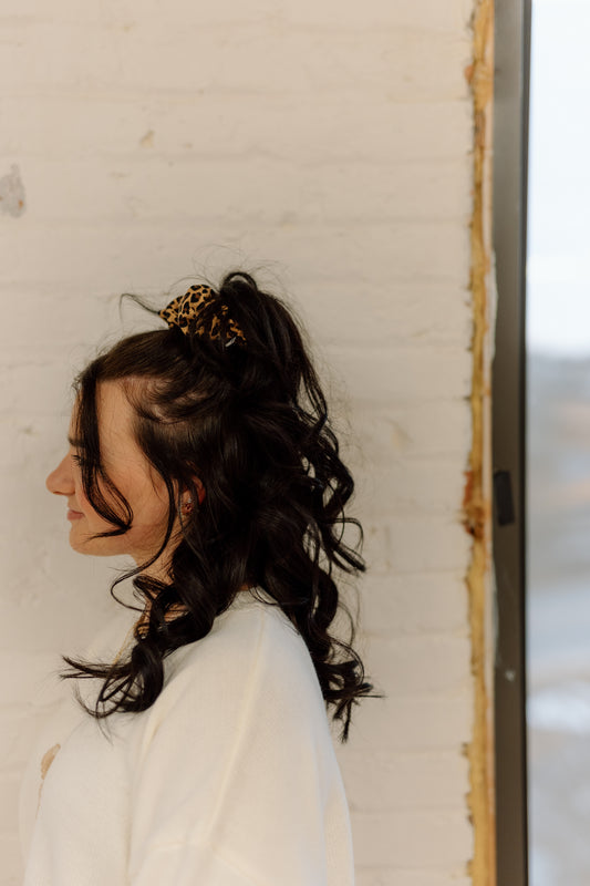 Cheetah Scrunchie
