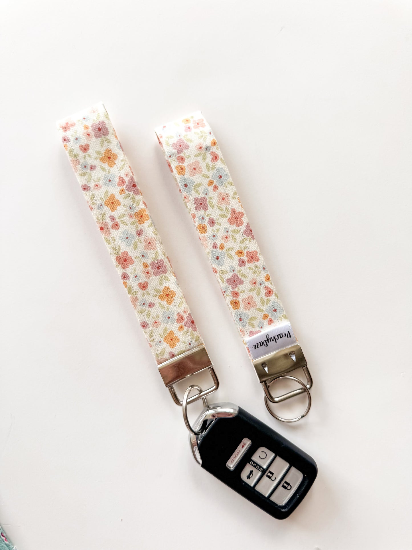 Peachy Petals Keychain