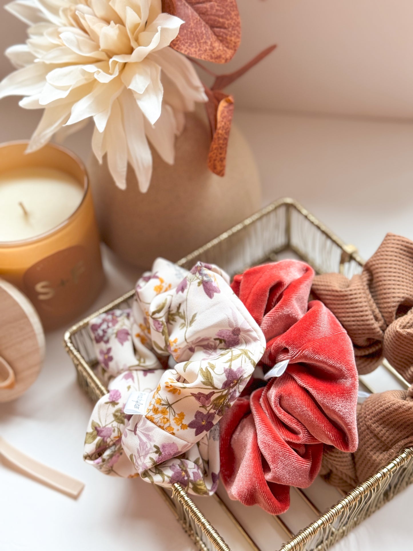 Autumn Blooms Scrunchie