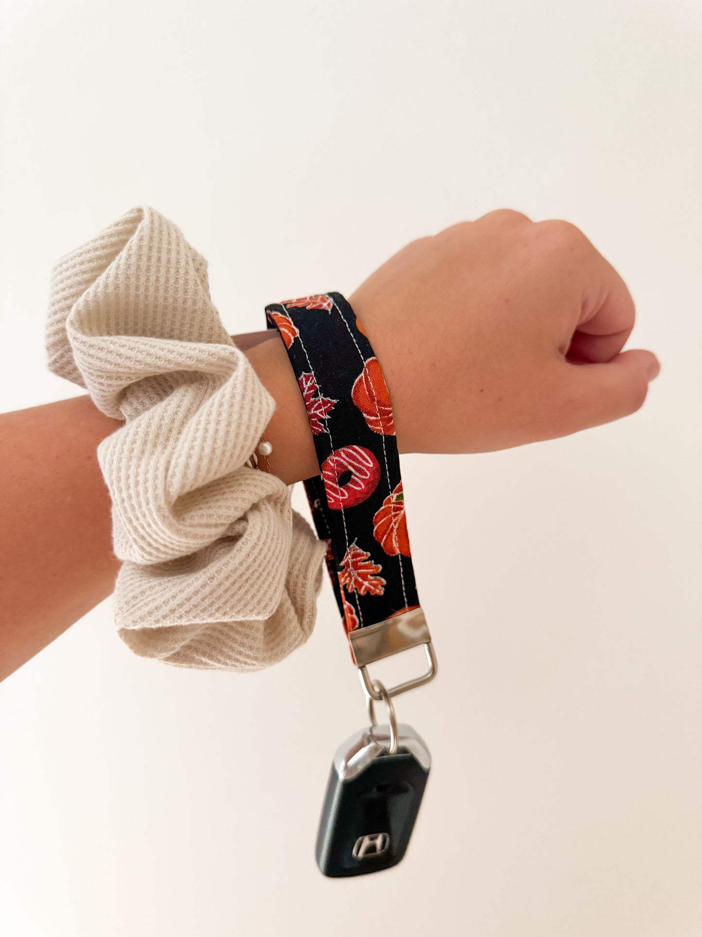 Apple Cider Donut Keychain Wristlet