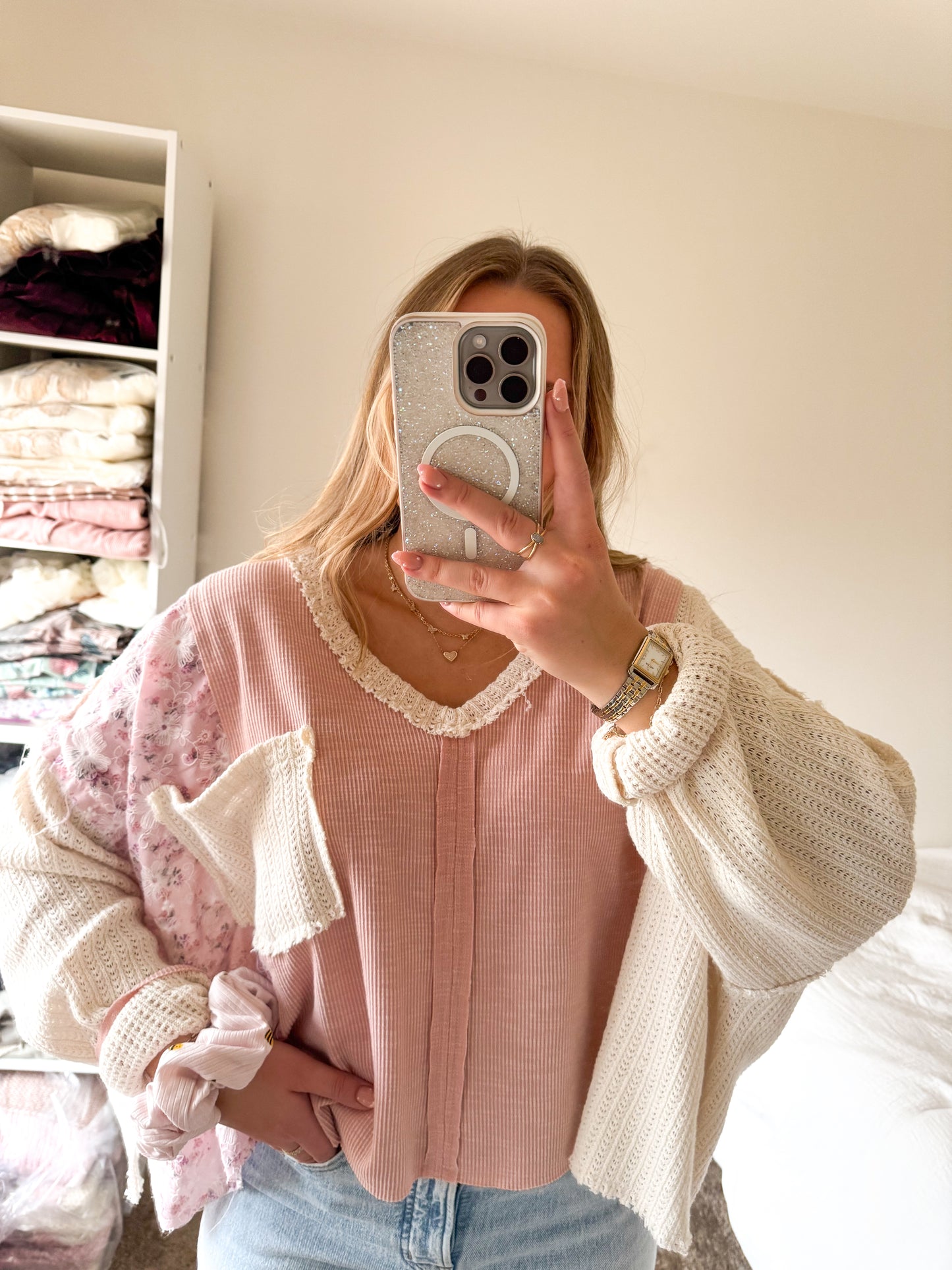 Pink Floral Long Sleeve