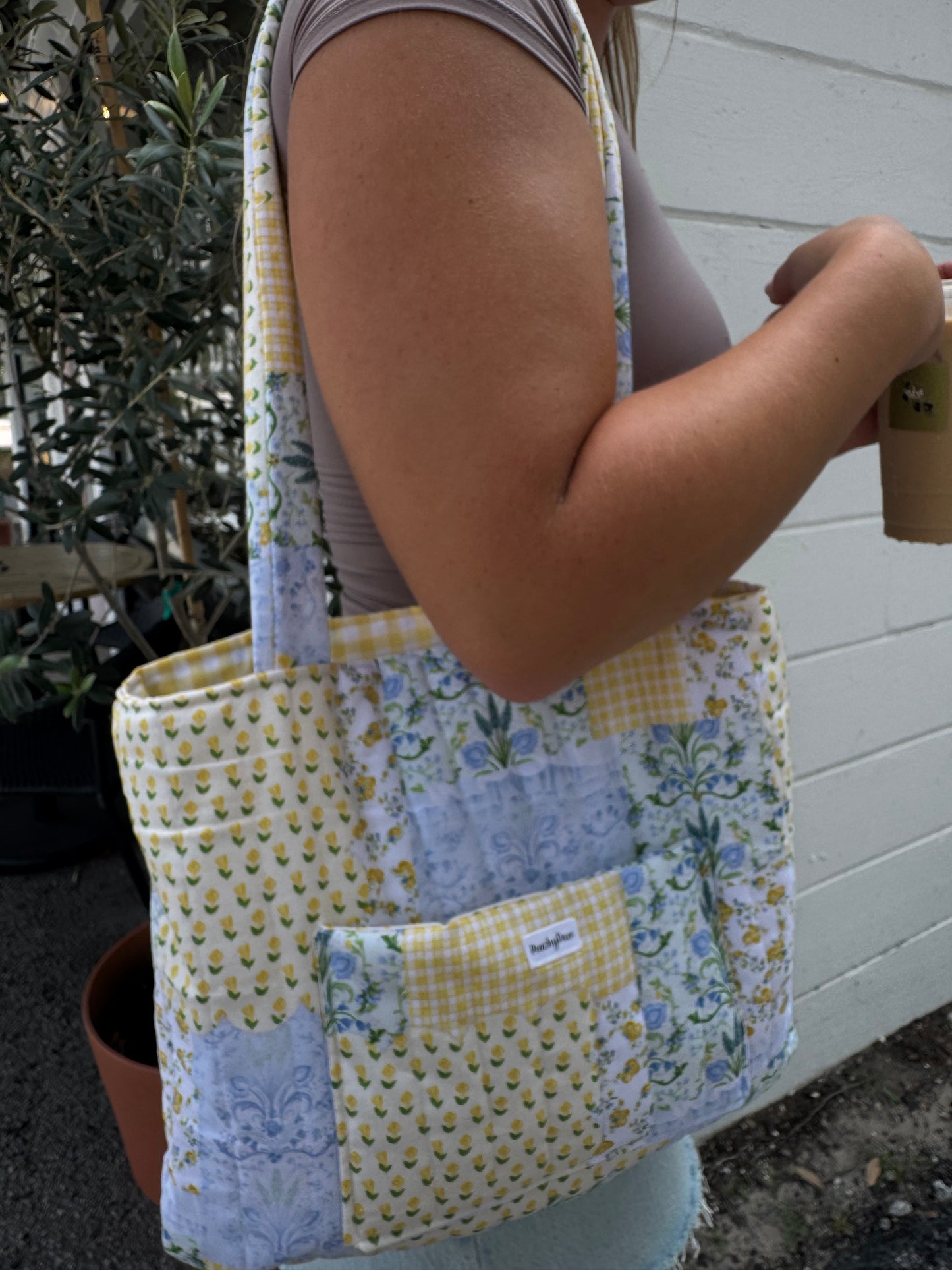 Bluebell Patchwork Tote Bag