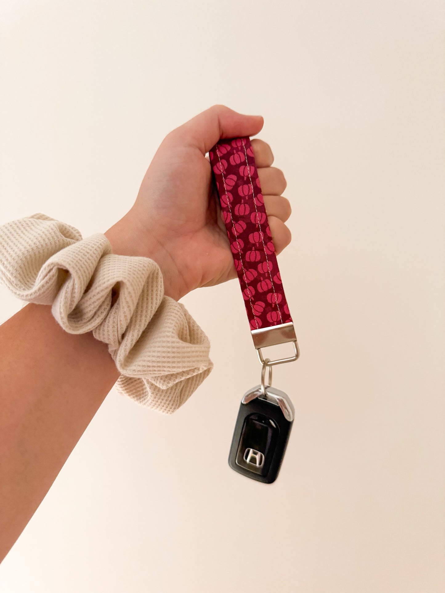 Maroon Pumpkins Keychain
