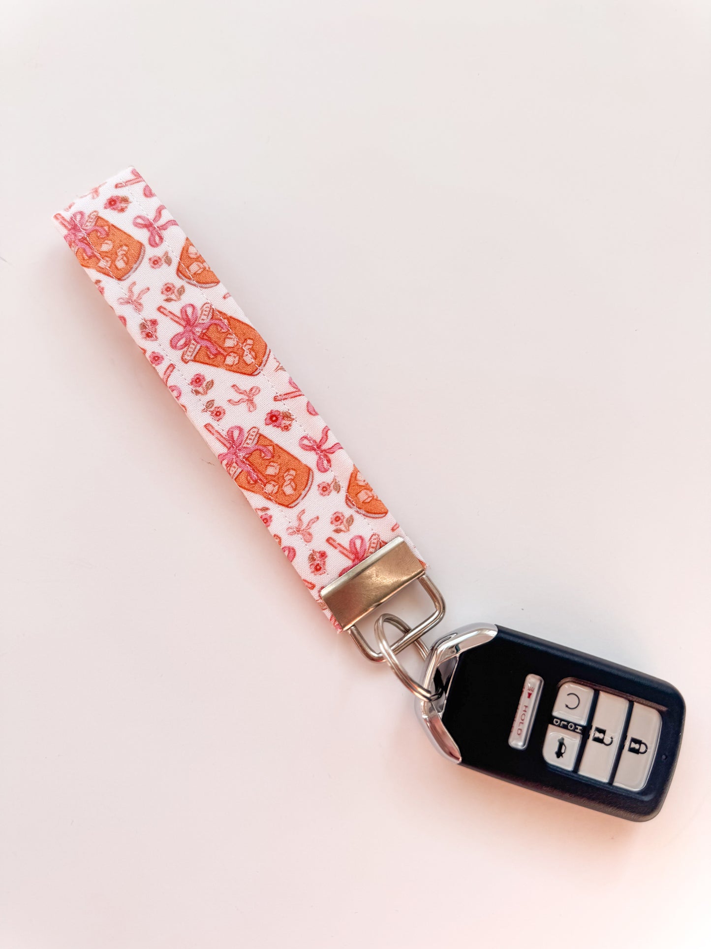 Coffee & Bows Keychain Wristlet