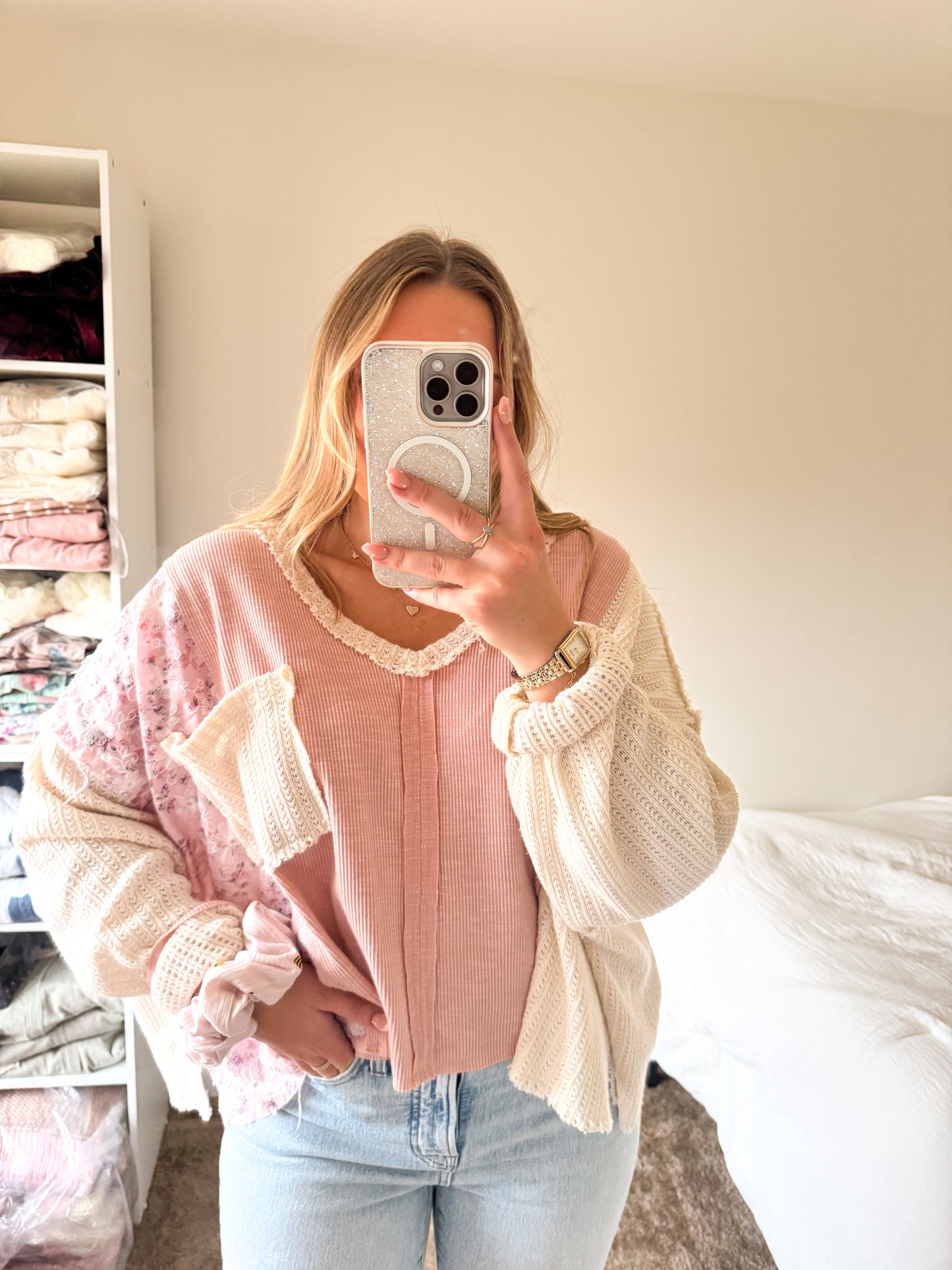 Pink Floral Long Sleeve
