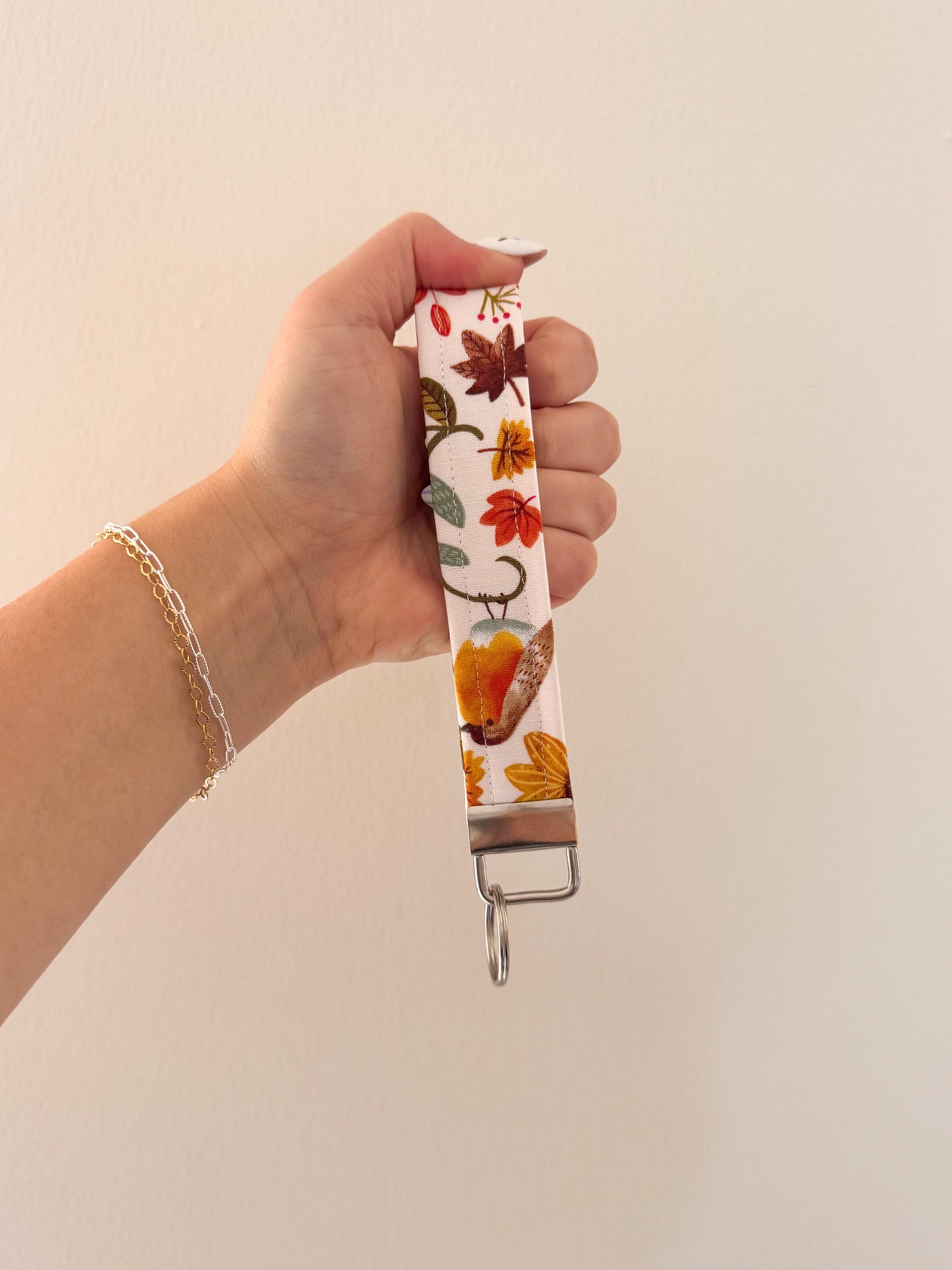 Fall Foliage Keychain Wristlet