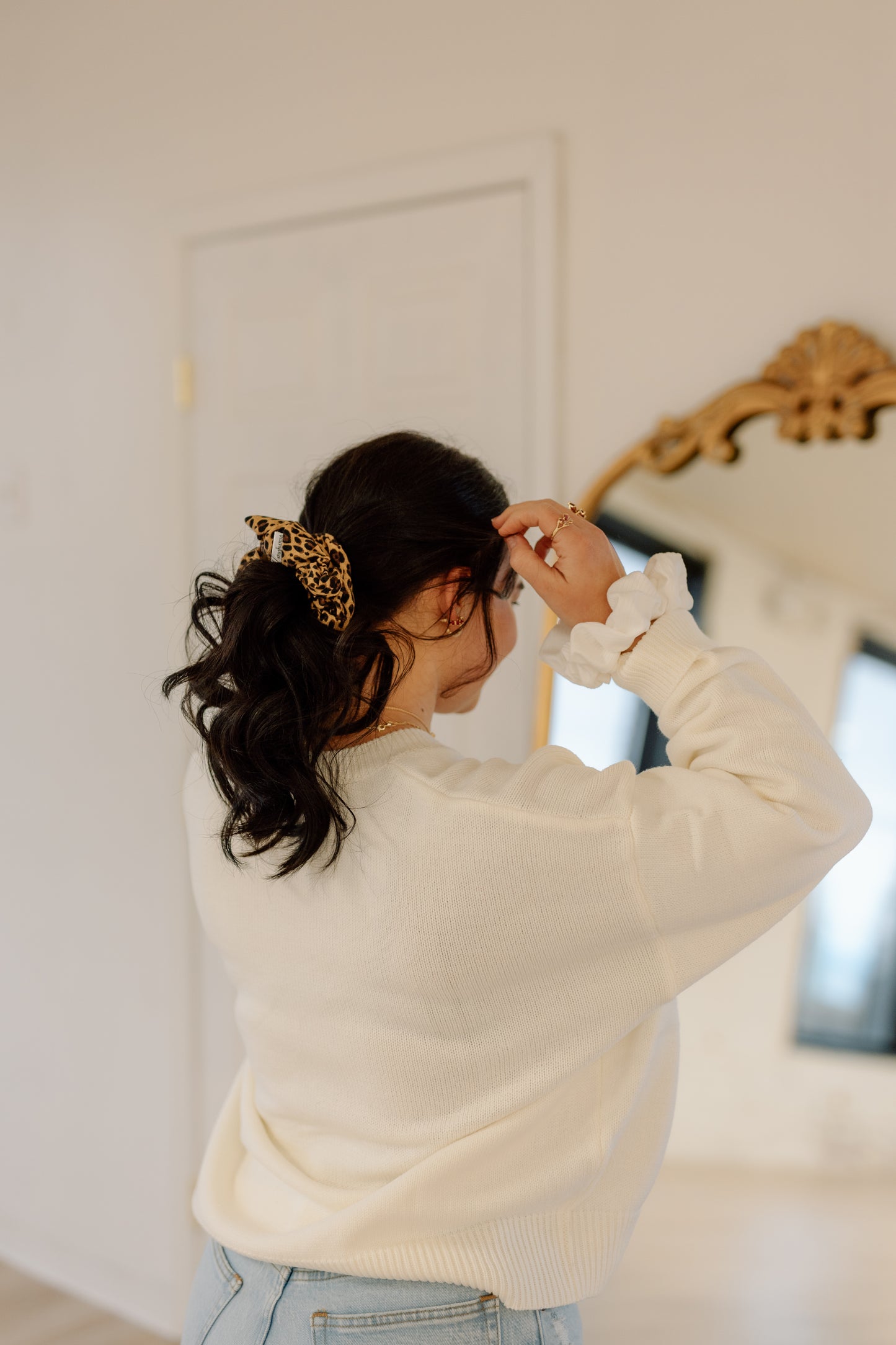 Cheetah Scrunchie