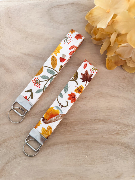 Fall Foliage Keychain Wristlet