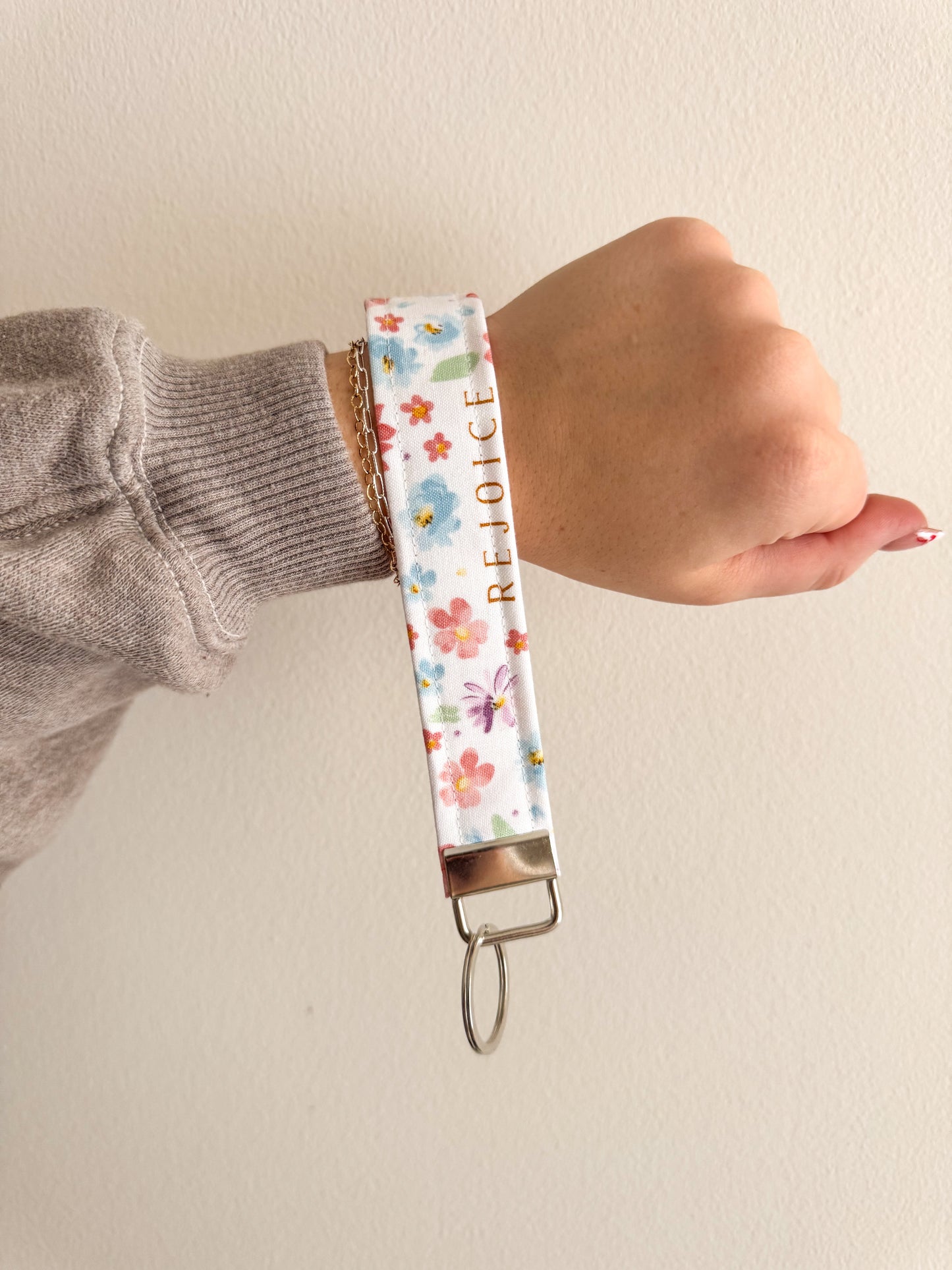 Bloom & Rejoice Keychain Wristlet