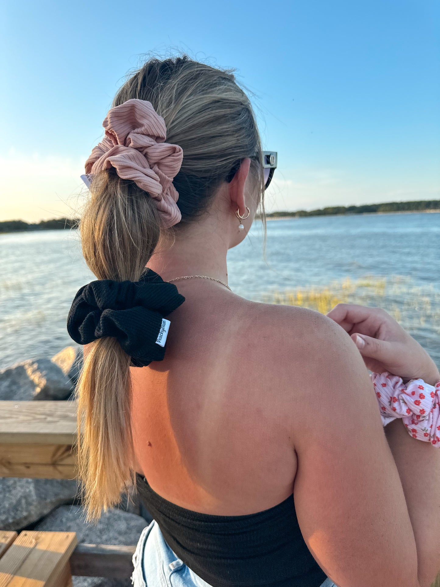 Midnight & Rosewood Harvest Scrunchie