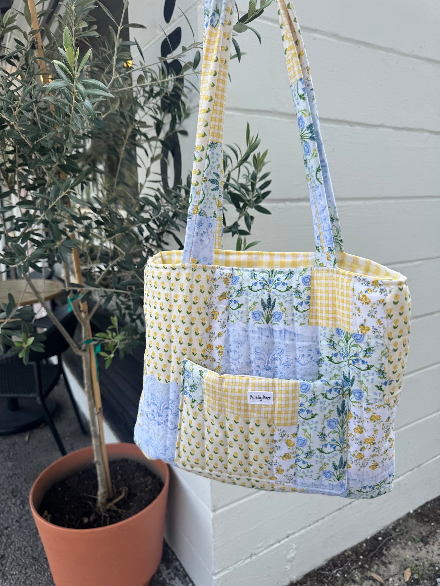 Bluebell Patchwork Tote Bag