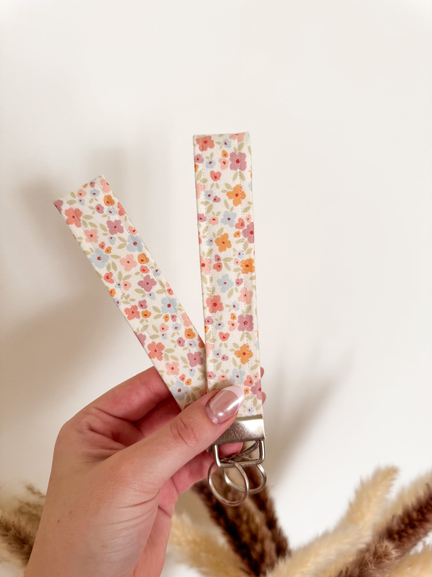 Peachy Petals Keychain
