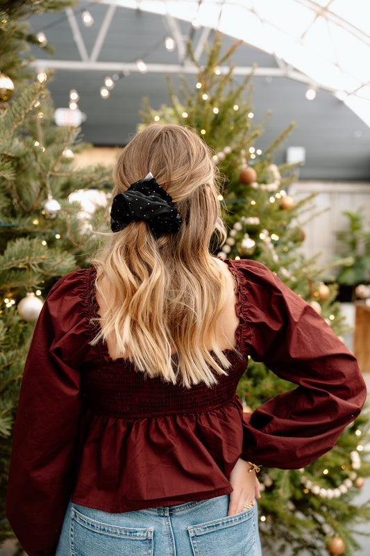Velvet Night Scrunchie