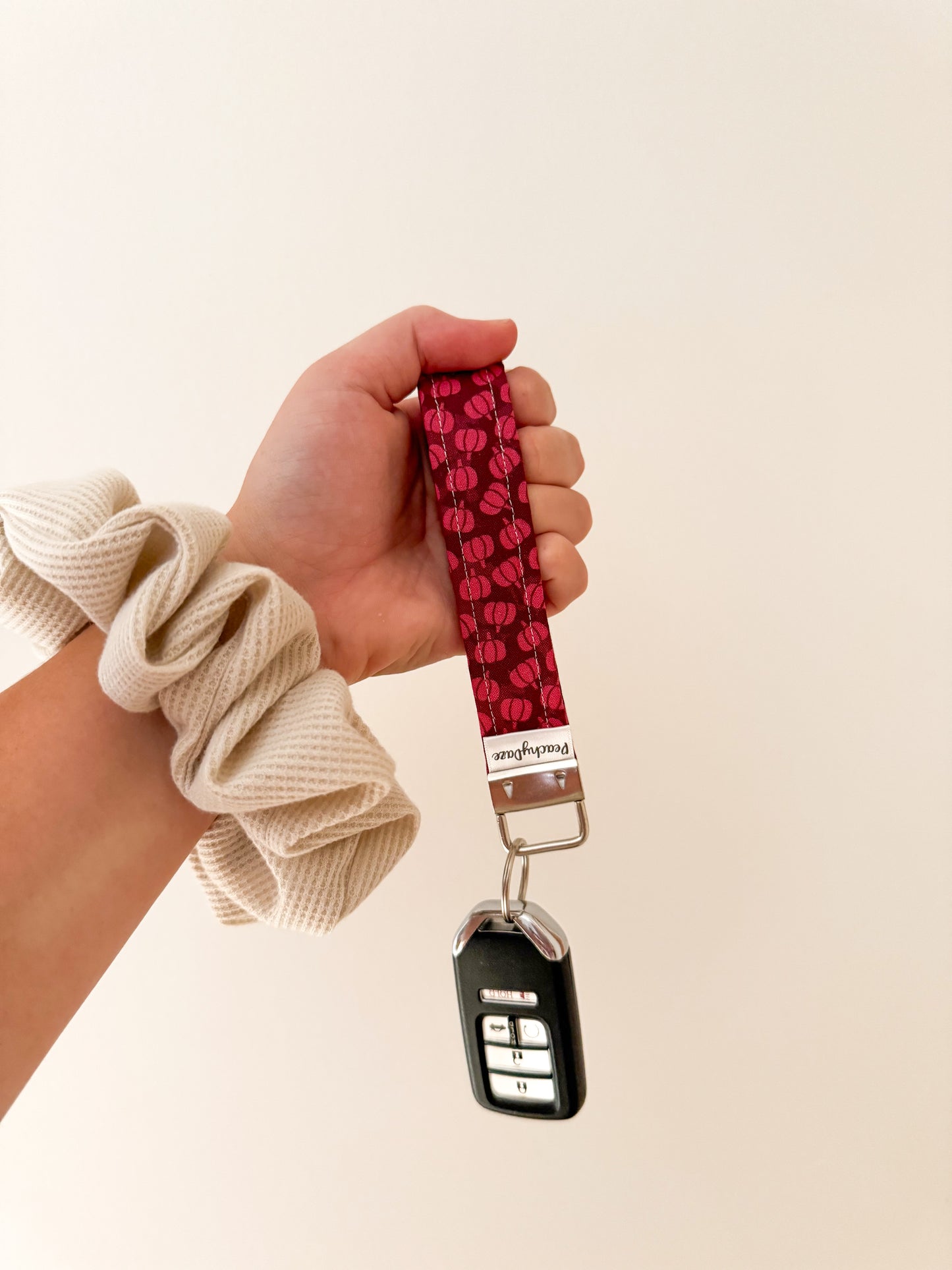 Maroon Pumpkins Keychain